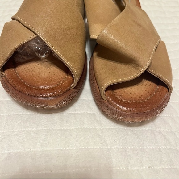 Miz Mooz Leather Cross-Band Sandals Irma Sand beige  slingback size 38(7.5) - Picture 4 of 12